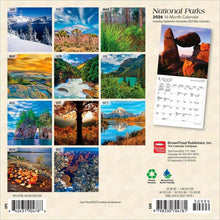 Load image into Gallery viewer, Browntrout National Parks 2026 7 x 7 Mini Calendar