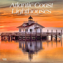 Load image into Gallery viewer, Browntrout Atlantic Coast Lighthouses 2026 12 x 12 Wall Calendar