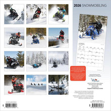 Load image into Gallery viewer, Browntrout Snowmobiling 2026 12 x 12 Wall Calendar