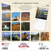 Load image into Gallery viewer, Browntrout California National Parks 2026 12 x 12 Wall Calendar