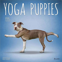 Load image into Gallery viewer, Browntrout Yoga Puppies OFFICIAL 2026 12 x 12 Wall Calendar