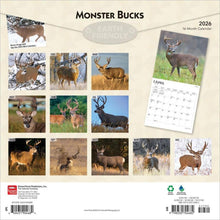 Load image into Gallery viewer, Browntrout Monster Bucks 2026 12 x 12 Wall Calendar