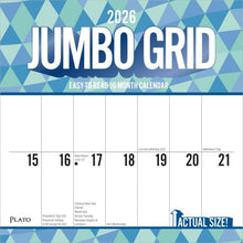 Load image into Gallery viewer, Browntrout Jumbo Grid Large Print 2026 12 x 12 Wall Calendar