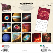 Load image into Gallery viewer, Browntrout Astronomy 2026 12 x 12 Wall Calendar