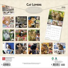 Load image into Gallery viewer, Browntrout Cat Lovers 2026 12 x 12 Wall Calendar