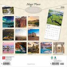 Load image into Gallery viewer, Browntrout Magic Places 2026 12 x 12 Wall Calendar