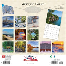 Load image into Gallery viewer, Browntrout Michigan Nature 2026 12 x 12 Wall Calendar