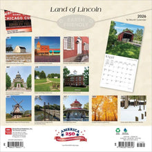 Load image into Gallery viewer, Browntrout Land of Lincoln 2026 12 x 12 Wall Calendar