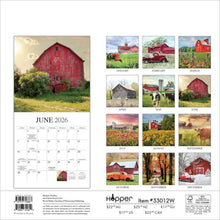 Load image into Gallery viewer, Browntrout Beckoning Barns 2026 12 x 12 Wall Calendar