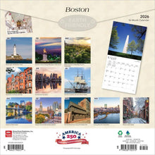 Load image into Gallery viewer, Browntrout Boston 2026 12 x 12 Wall Calendar