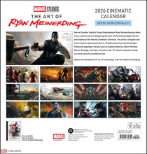 Load image into Gallery viewer, Harry Abrams Marvel Studios: The Art of Ryan Meinerdi 12x12 2026 Wall Calendar