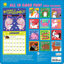 Load image into Gallery viewer, Harry Abrams Hello!Lucky All in Good Pun 12x12 2026 Wall Calendar