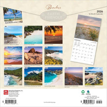 Load image into Gallery viewer, Browntrout Beaches 2026 12 x 12 Wall Calendar