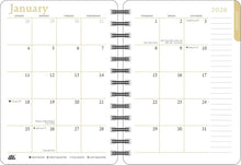 Load image into Gallery viewer, Amber Lotus Zen Cat 2026 Weekly Planner Calendar