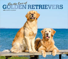 Load image into Gallery viewer, Browntrout For the Love of Golden Retrievers 2026 14 x 12 Wall Calendar