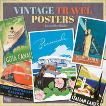 Load image into Gallery viewer, Browntrout Vintage Travel Posters 2026 12 x 12 Wall Calendar