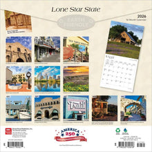 Load image into Gallery viewer, Browntrout Lone Star State 2026 12 x 12 Wall Calendar