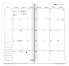 Load image into Gallery viewer, Browntrout ViewPoint Black 2026-2027 Two Year Monthly Pocket Planner