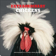 Load image into Gallery viewer, Harry Abrams Extraordinary Chickens 12x12 2026 Wall Calendar