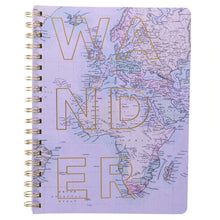 Load image into Gallery viewer, Graphique Wanderlust 8 x 10 Spiral Vegan Leather Journal