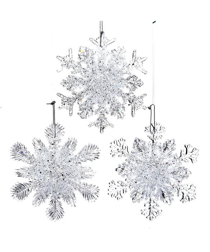 Set of 3 Snowflake Ornaments W6735