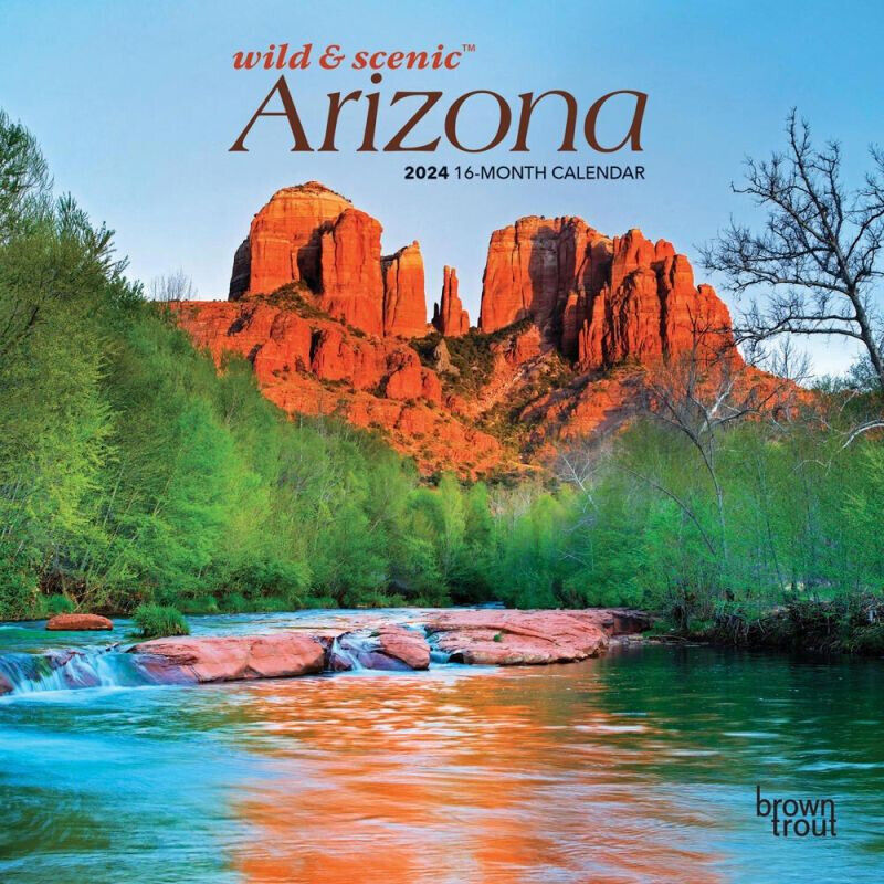 Browntrout Arizona Wild & Scenic 2024 7 x 7 Mini Calendar