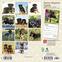 Load image into Gallery viewer, Browntrout German Shepherd Puppies 2024 7 x 7 Mini Calendar
