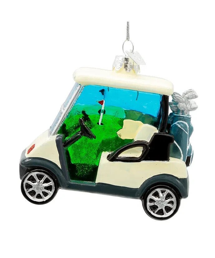 Noble Gems™ Glass Golf Cart Ornament NBX0113