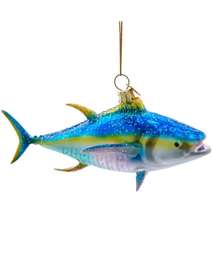 Noble Gems™ Glass Yellowfin Tuna Ornament NB1764
