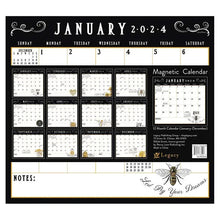 Load image into Gallery viewer, Legacy Bee-U-Tiful Life 2024 Magnetic Calendar Pad
