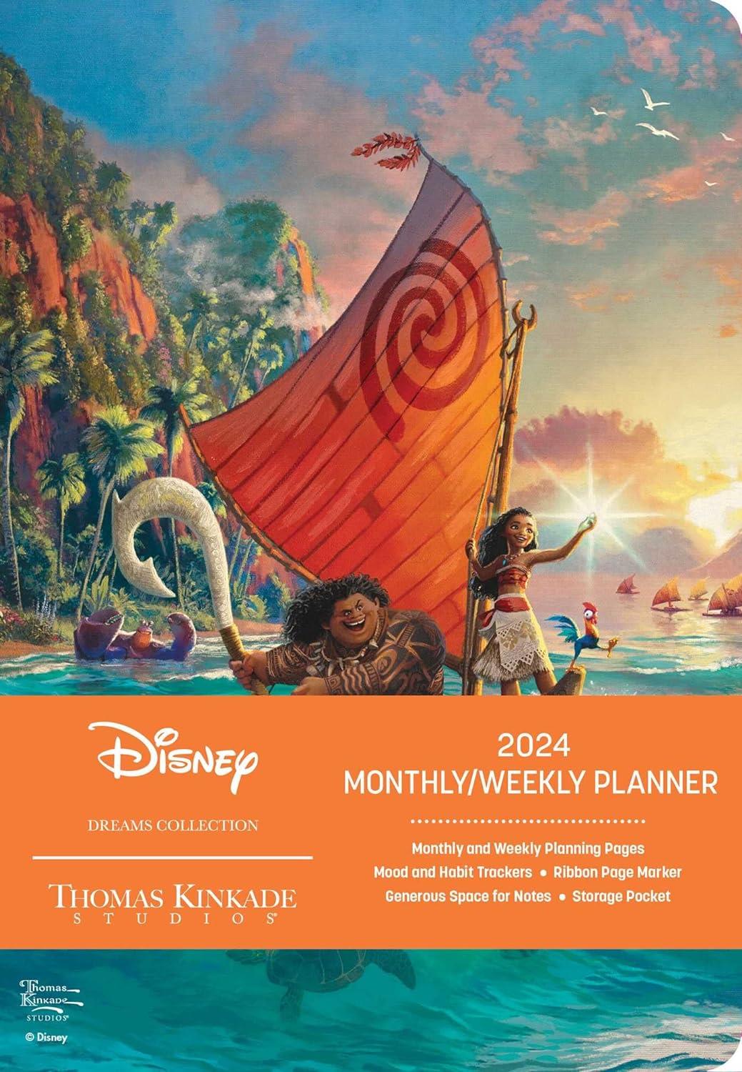 Andrews McMeel Disney Dreams Thomas Kinkade Studios 2024 Monthly/Weekly Planner