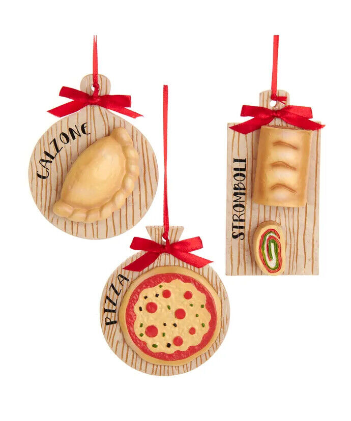 Set of 3 Italian Food Ornaments  A2135