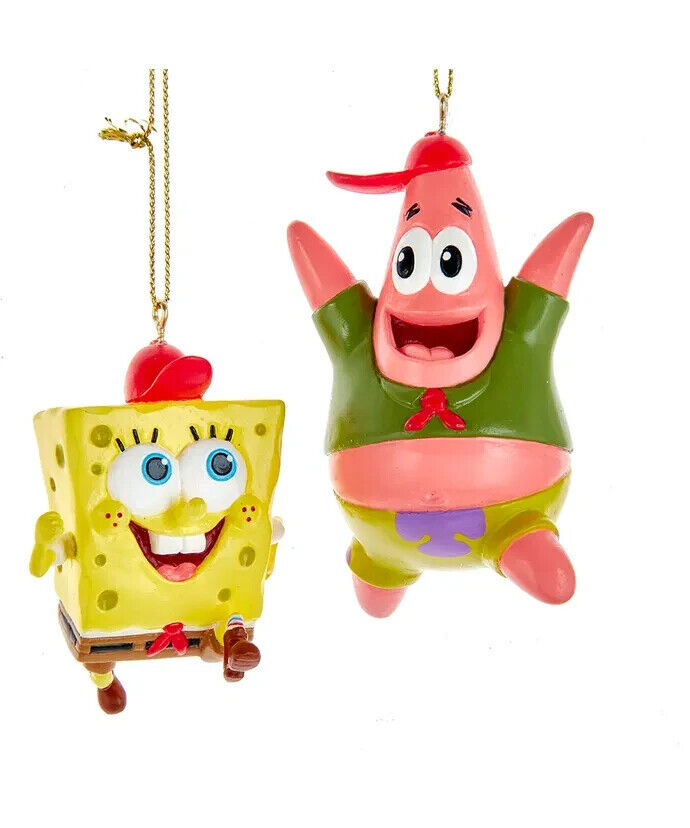 Set of 2 Spongebob Squarepants Kamp Koral Ornaments   SB1221