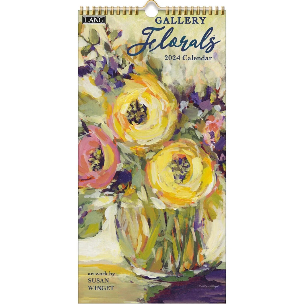 Lang Gallery Florals 2024 Vertical Wall Calendar