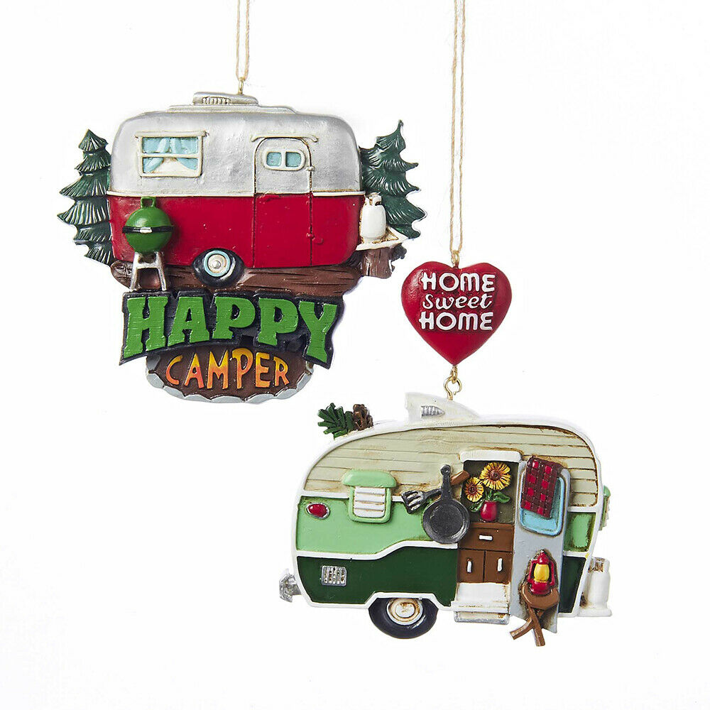 Set of 2 Camper Ornaments
