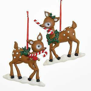 Set of 2 Reindeer Ornaments