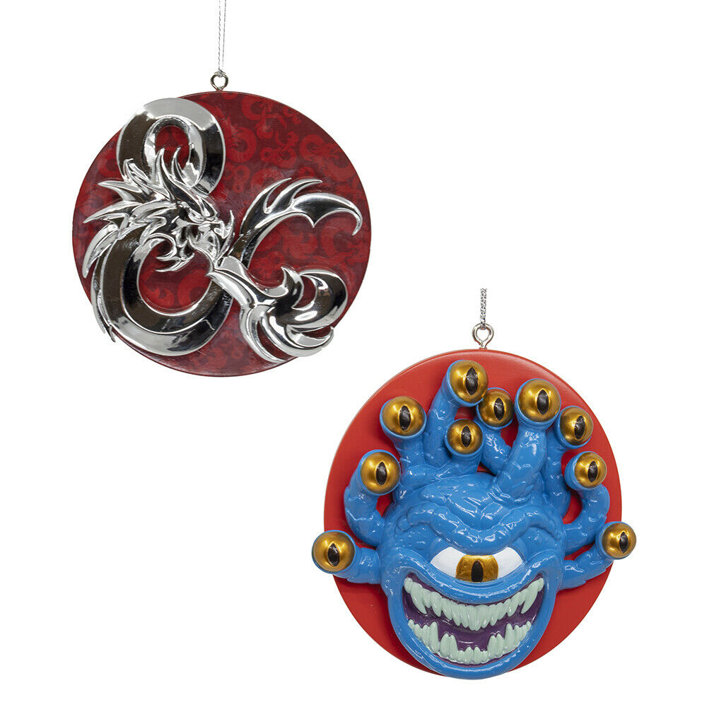 Dungeons & Dragons Ampersand and Beholder Ornaments, 2-Piece Set
