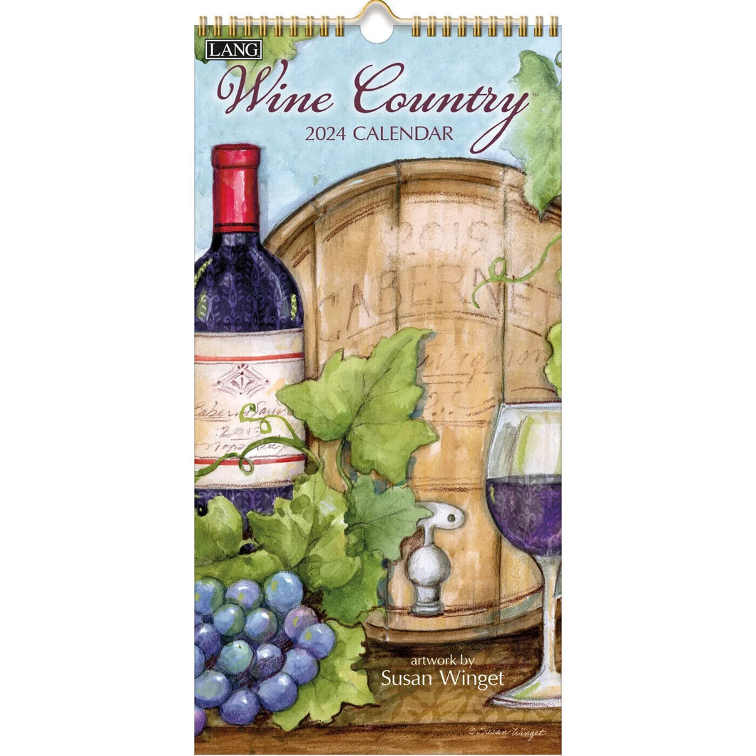 Lang Wine Country 2024 Vertical Wall Calendar