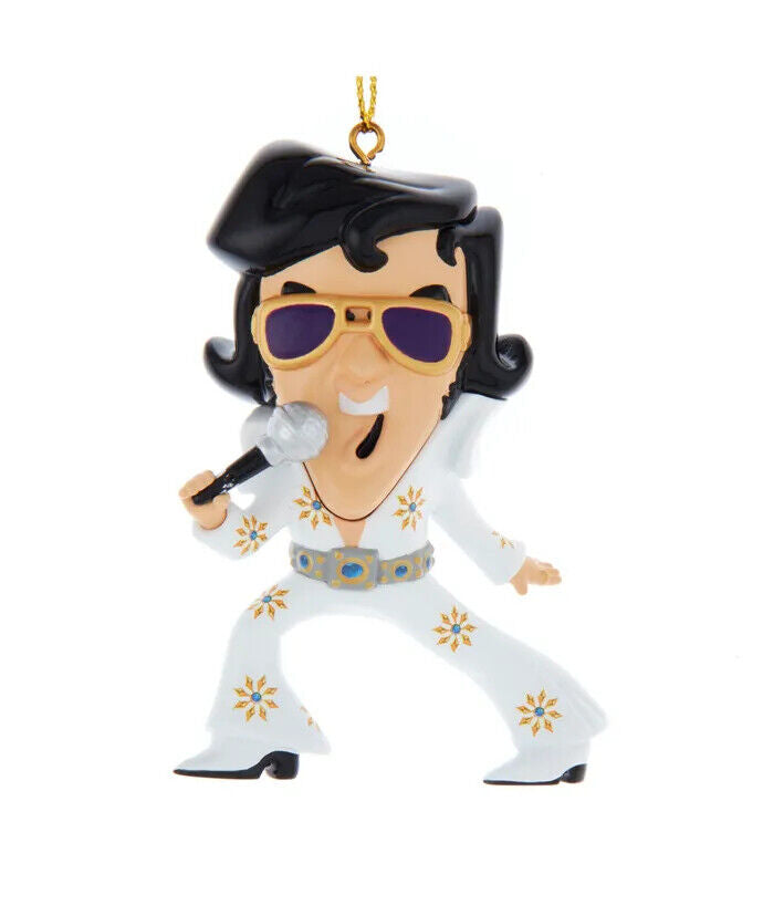 Elvis Presley Cartoon Elvis In White Jumpsuit EP1221