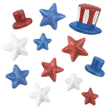 Load image into Gallery viewer, Darice 4th of July Patriotic Stars: Foam, 2 Assorted Styles