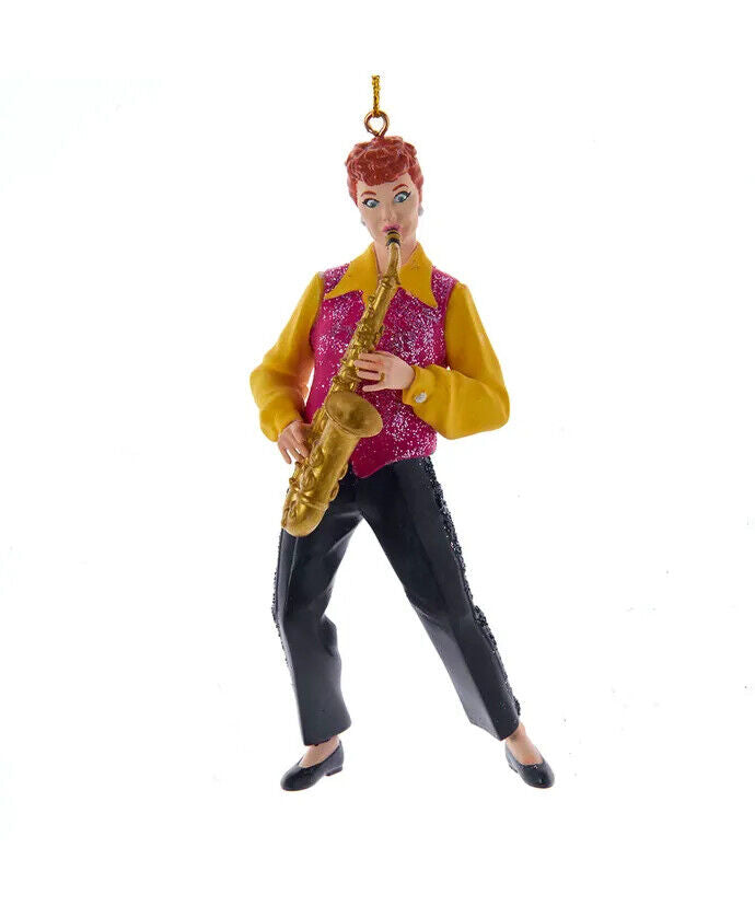I Love Lucy Playing Saxophone Ornament LU2221