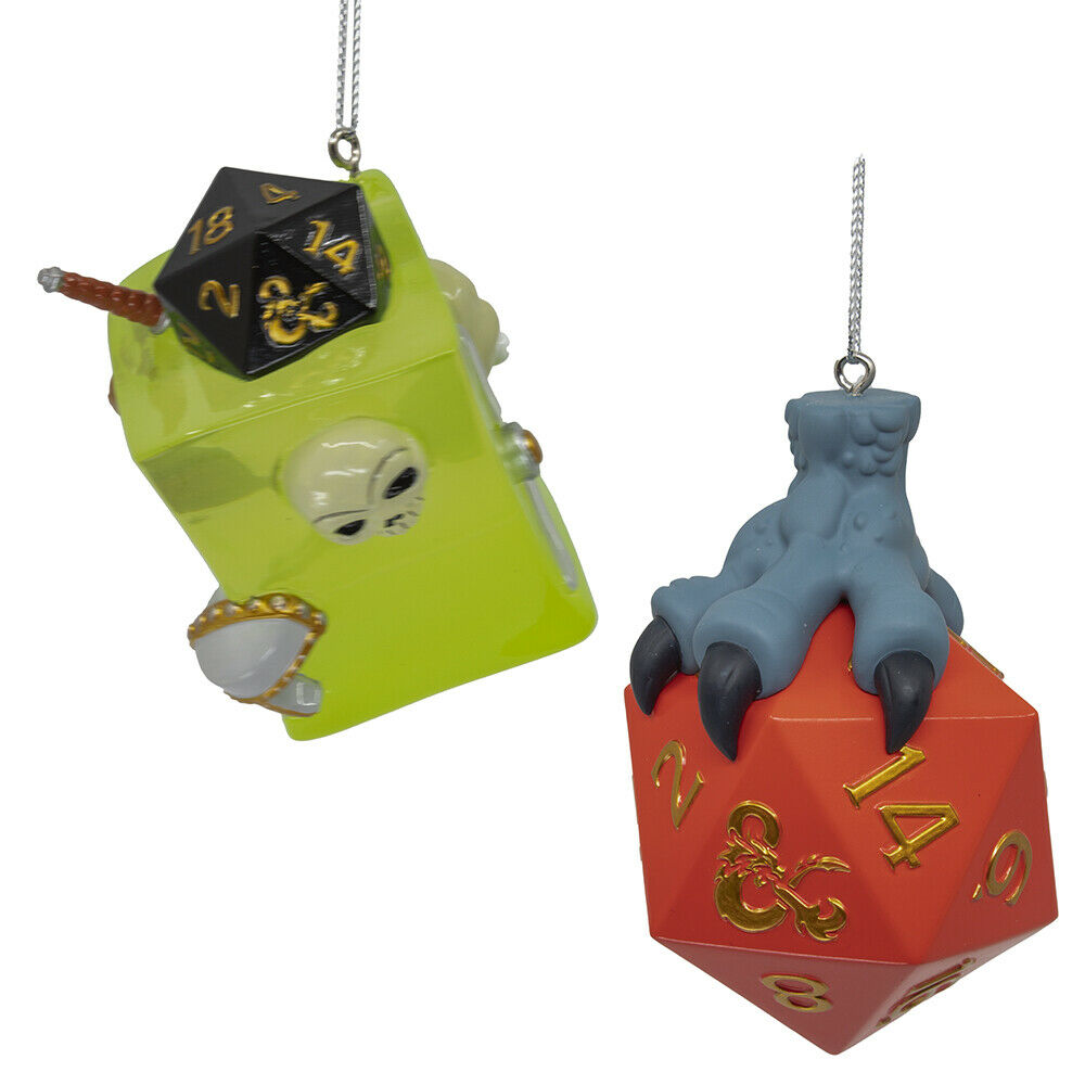 Dungeons & Dragons Dice and Gelatinous Ornaments, 2-Piece Set