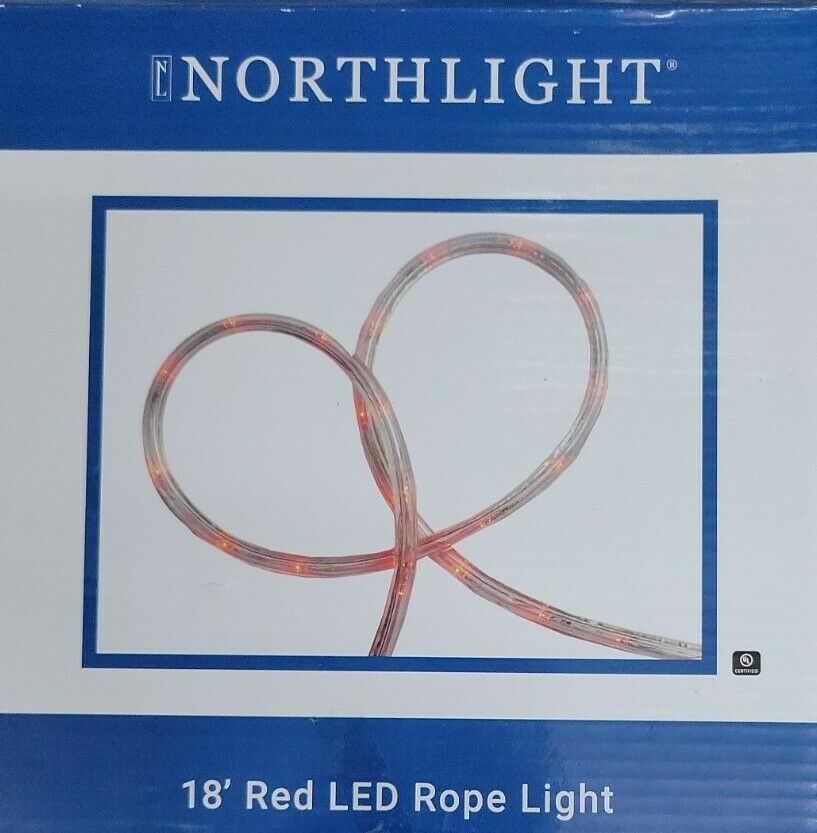 Northlight 18' Red LED Rope Light