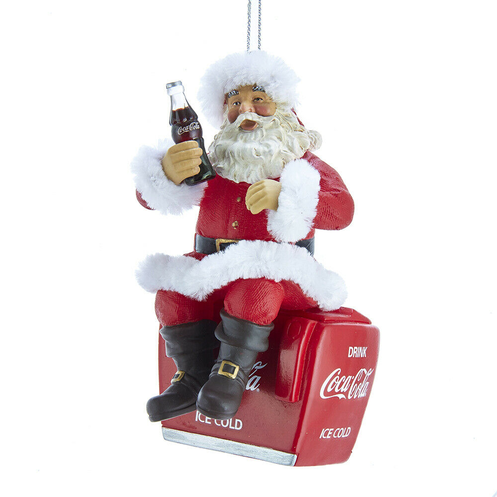 Coca-Cola Santa On Cooler Ornament