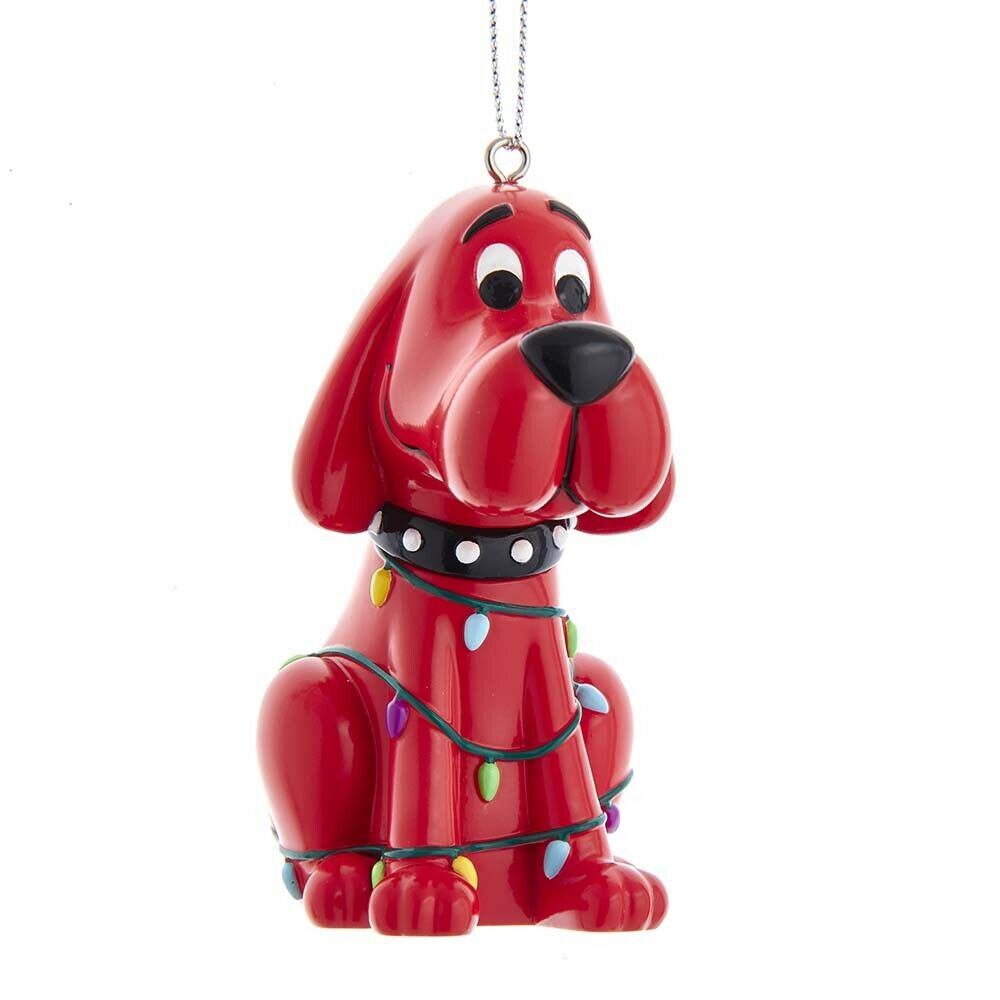 Clifford The Big Red Dog With Christmas Lights Ornament
