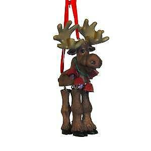 Reindeer With Hinged Legs Ornament