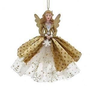Metallic Gold Fairy With Wings Ornament