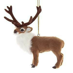 Furry Reindeer Ornament