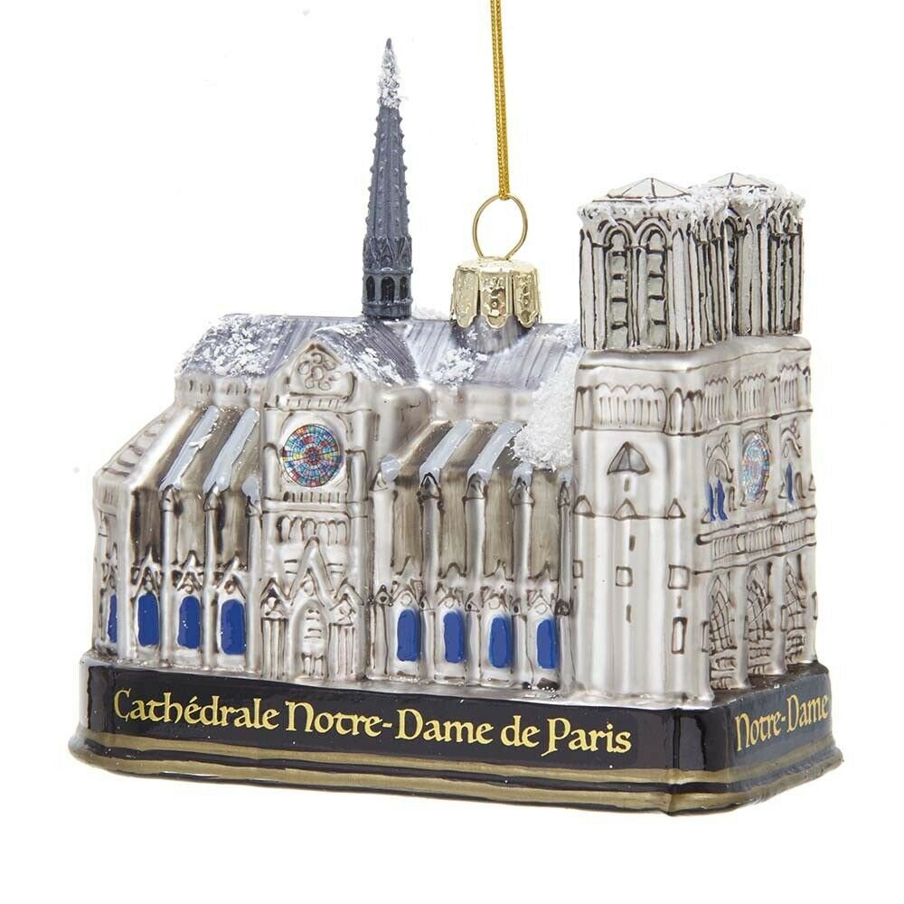 Notre Dame Glass Ornament