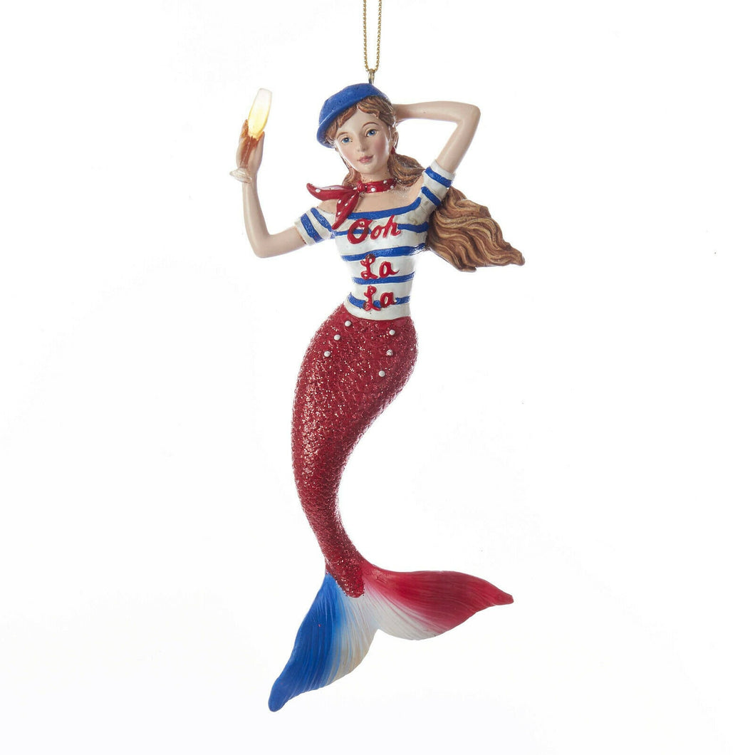 France Mermaid Ornament